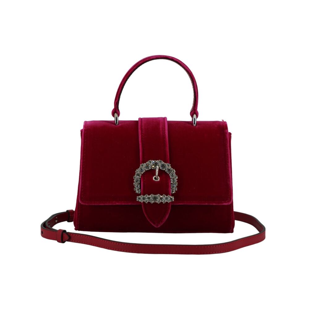 Jimmy Choo Jimmy Choo Pink Leather and Satin Top Handle Shoulder Bag/Pink